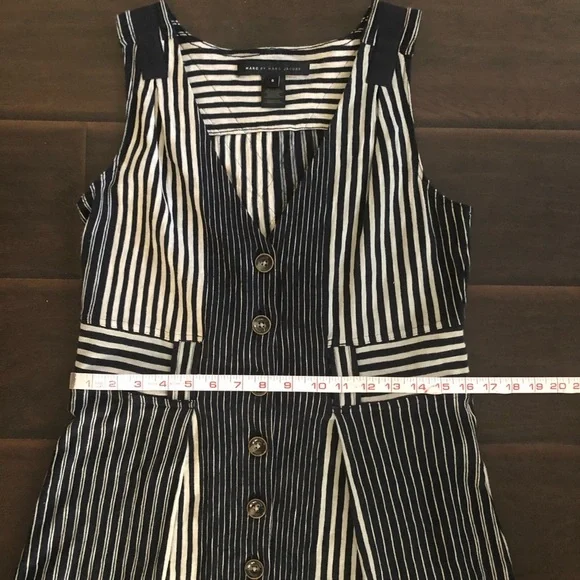 Marc by Marc Jacobs Normandy Blue Stripe Dress Size Small - Picture 9 of 14